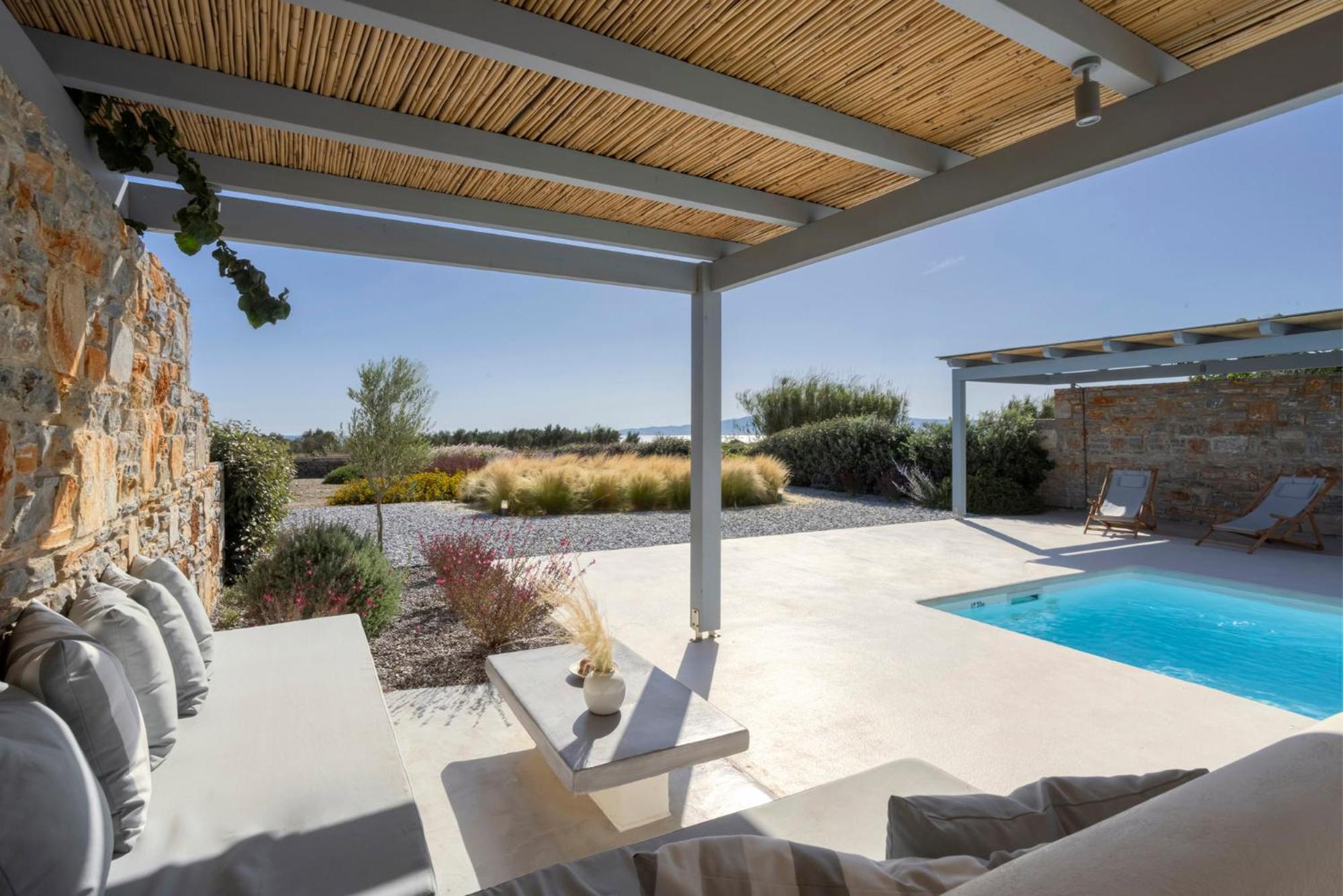 Villa Dione, Private Pool & Seaview By Naxos Dunes Кастраки Экстерьер фото