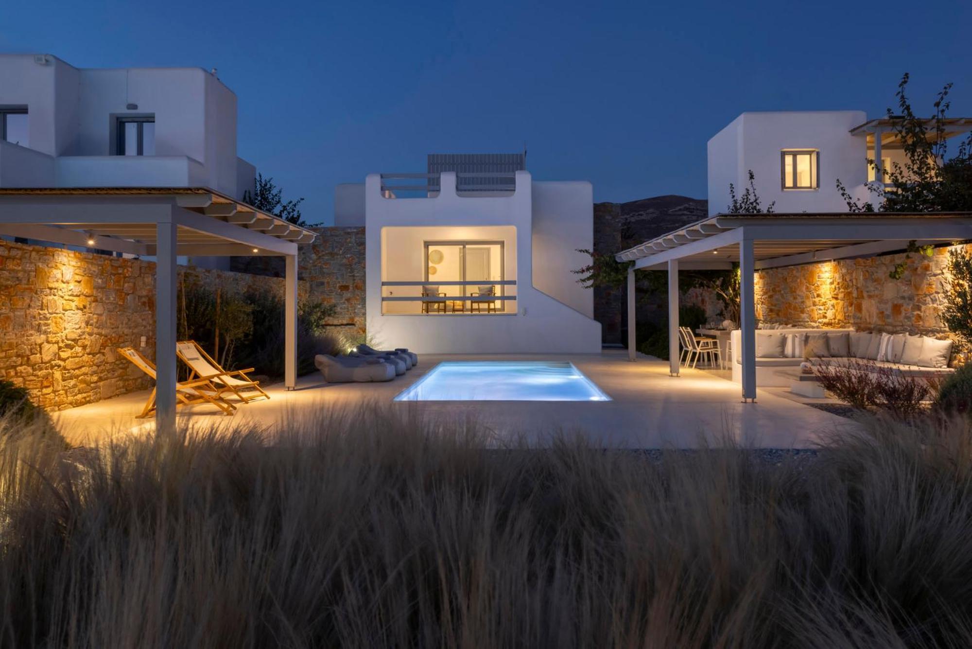 Villa Dione, Private Pool & Seaview By Naxos Dunes Кастраки Экстерьер фото